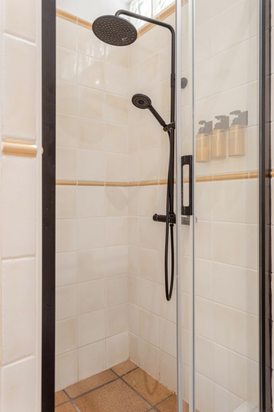 Walk-in rain shower